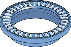 Butée à aiguilles AXW40 - 40x63x4,2 mm